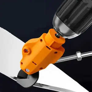 Industrial Drill‑Powered Sheet Metal Cutter Attachment