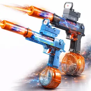 Electric Water Shooter Automatic Rechargeable Waterproof Pool Toy for Kids & Adults Long Range Spray Toy