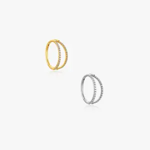 Double Loop Titanium Hoop (Single)