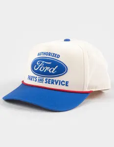 AMERICAN NEEDLE  Mens Ford Scottie Snapback Hat, Cream Combo