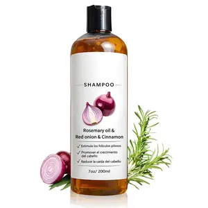 Shampoo De Cebolla, Shampoo Para Hombre with Rosemary Oil & Red Onion & Cinnamon Extract, Strengthen Hair Roots, Reduce Hair Loss, Promote Hair Growth For Women Men, 7oz/200ml