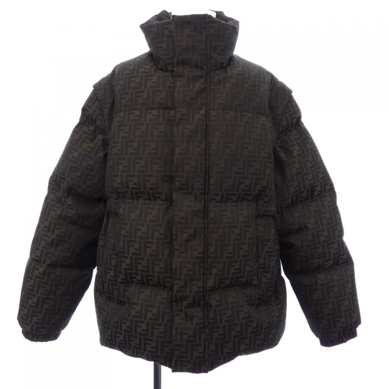 Pre-owned FENDI Polyester Small Leather Goods Down Jacket