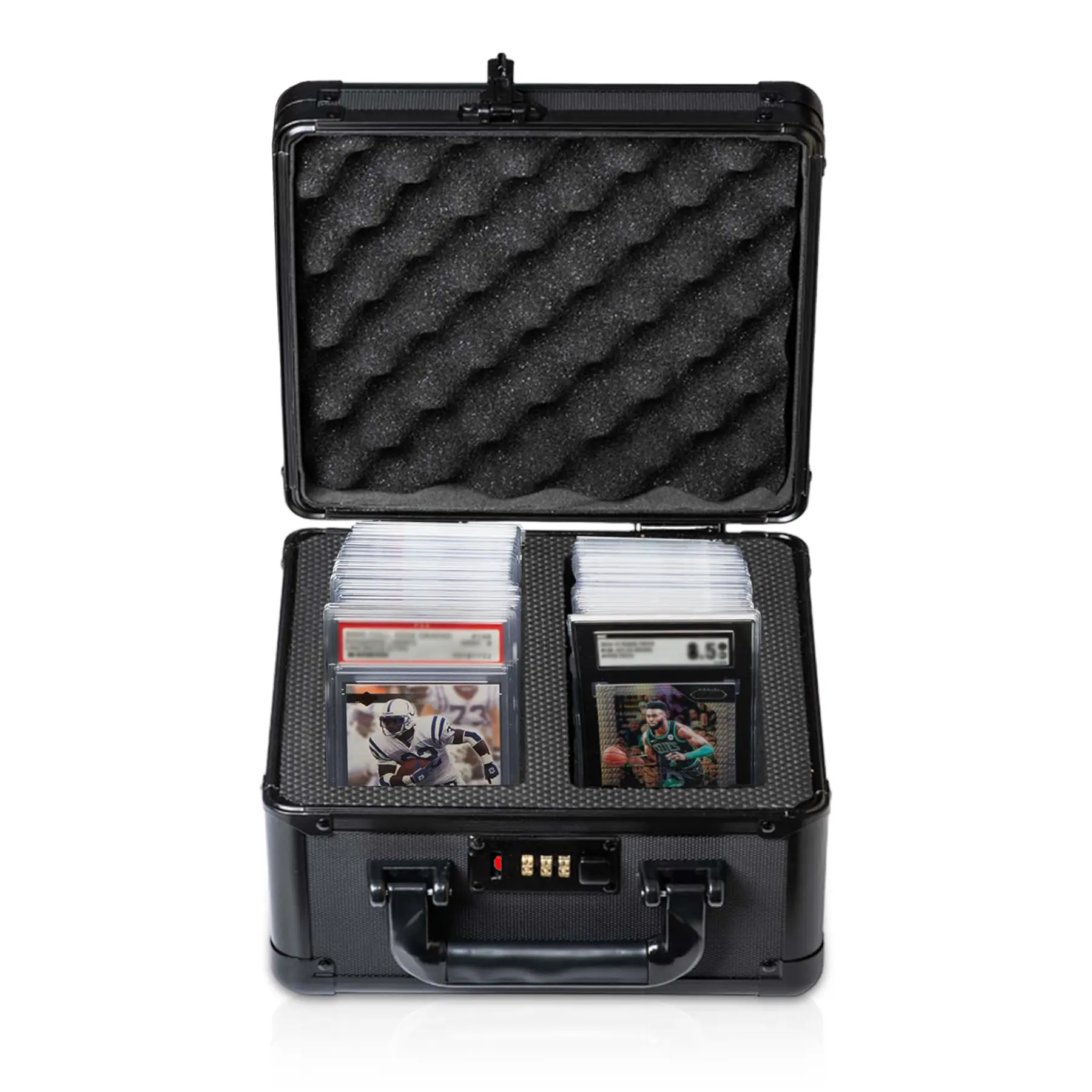 Collectors First Pick 2-Row Graded Card Storage Case – Holds 70+ Cards – Protective Slab Organizer