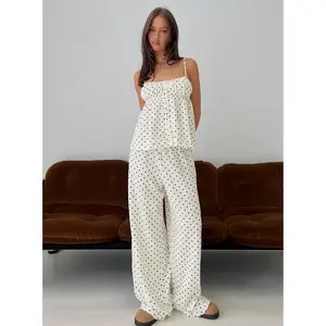 Cassini Set White Polka