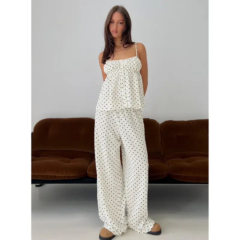 Cassini Set White Polka