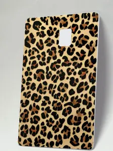 Leopard Print Credit Card Skin Trendy Animal Print Card Cover Waterproof Design Easy Application Fits Most Standard Cards Perfect Gift for Anime Fans
