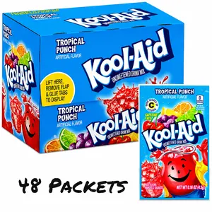 Kool-Aid Unsweetened Drink Mix – 48 Count Each packet makes 2 quarts (64 fl oz) of beverage