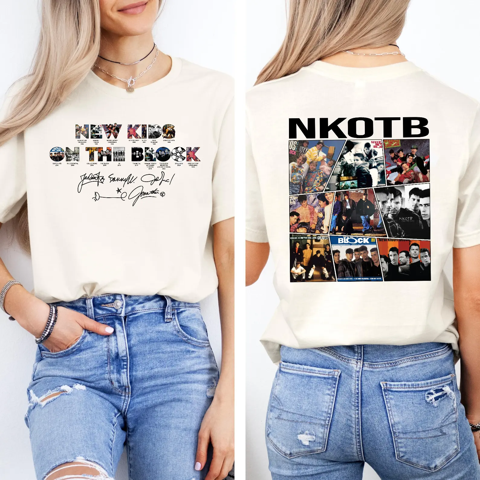 NKOTB Vintage Shirt, New Kids On The Block T-Shirt, Clasic Rock Concert Tee, Idea Gift For Fans, Band boys Shirt