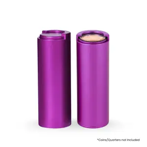 BCB Coin Holder – Coin Tube Holds 40 Plus Coins Quarter or Dollar Dispensers | Aluminum