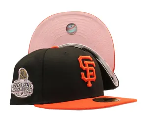 New Era 59Fifty MLB San Francisco Giants 2012 World Series Fitted W/ Pink Undervisor