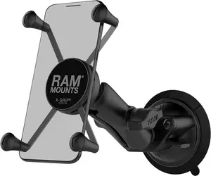 RAM MOUNTS X-Grip Large Phone Mount for Windshield – Twist-Lock Suction Cup, Medium Arm (RAM-B-166-UN10U) RAM Mounts