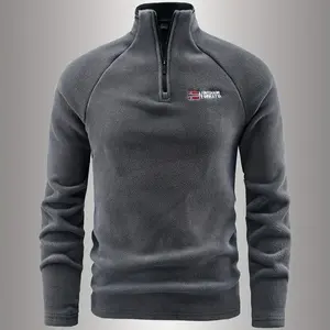 Outdoor Nords Men's Fleece Stand Collar Quarter Zip Geometric Pattern Sweater Long Sleeve Base Layer Regular Fit Hand Wash Only Casual Wear Durable Fabric Warm Design Modern Style Comfortable Material A Winter Essential Menswear Cdaily outdoor casual wea