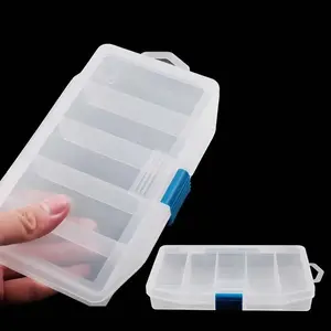 5-Compartment Transparent Professional Fishing Tackle Storage Box