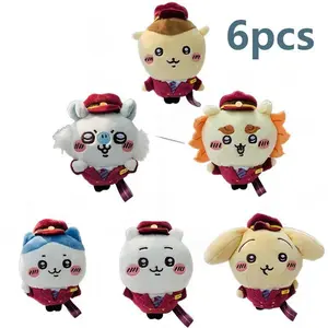 New Self-Deprecating Bear Anime Kawaii Collection hachiware Chiikawa Hankyu Train Doll Usagis Pendant Decoration Girls Gift
