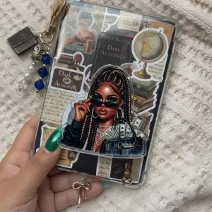Black Girl Boss Phone Grip, Melanin Queen Money Aesthetic Pop Grip, Boss Babe Phone Holder For Phone And Kindle, Rich Girl Phone Accessories