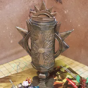 Paladin/Champion - Mythic Mug - *Ready To Ship* - 3D Printed Hand Painted • TTRPG | Dungeons and Dragons | DnD | D&D | Pathfinder | Drink Holder | Cosplay Cup Drinkware Tumbler Reusable