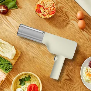 Handheld Electric Noodle Maker Portable Pasta Maker Machine With 5-In-1 Cordless Stainless Steel Mold Easy Homemade Noodles in Seconds Kitchen Utensils Set Detachable Square