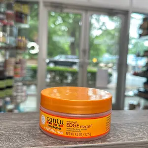 Cantu Shea butter extra hold edge stay gel