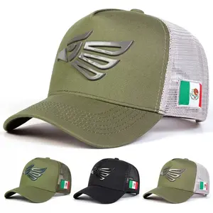 Unisex Mexican Eagle Label Baseball Net Caps Spring Summer Outdoor Adjustable Casual Hats Dad Hat Sunscreen Hat