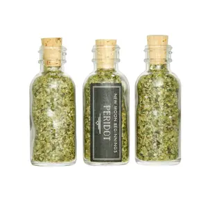 Peridot Gem Bottle - Polished Chips of Peridot Crystals