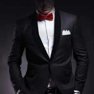 Men's Solid Color Bow Tie