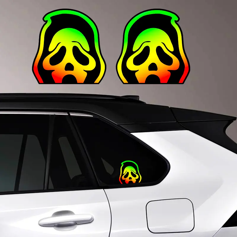 Hugexpen  Ghost - PVC Sticker Ghost Decal Car Sticker Motorcycle Halloween Decal for Car Window and Paint