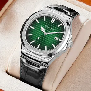 2025 Swiss Luxury Ultra-Thin Men’s Watch – Luminous Quartz, Casual Three-Hand Design | Lifestyle Mirror Watch, Perfect Gift for Him & Daily Outfit