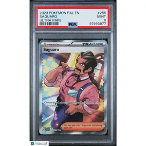 2023 POKEMON PAL EN-PALDEA EVOLVED ULTRA RARE #255 SAGUARO PSA 9