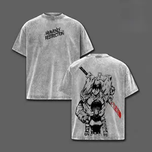 Maki Zenin & Toji Fushiguro T-Shirt – Jujutsu Kaisen Vintage Washed Oversized Anime Graphic Tee, Streetwear Casual, Heavy Cotton Unisex Top, Heavenly Restriction, Zenin Clan, Gift for JJK Fans