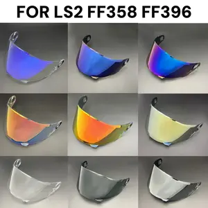 LS2 Original Fit FF358 FF396 Full Face Motorcycle Helmet Visor Shield Lens Anti-UV Anti-Fog Anti-Scratch Polycarbonate Replacement for LS2 Helmets
