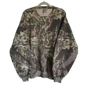 90sCamoAll-OverCrewNeckSweatshirtMossyOakCamouflagePatternLVintage1990sOutdoorsJerseysLongSleevesMen'sTopsMenswearCasualClassicFashionHoodieCrewneckPulloverTropical