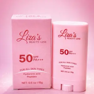 Liza's Beauty Line 50 SPF Sunscreen for All Skin Types with Hyaluronic Acid & Peptidins 0.5 oz 115g Comfort Skincare Skin Repair Facial