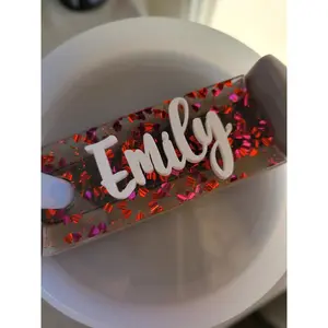 Valentine Hearts Stanley Name Plate