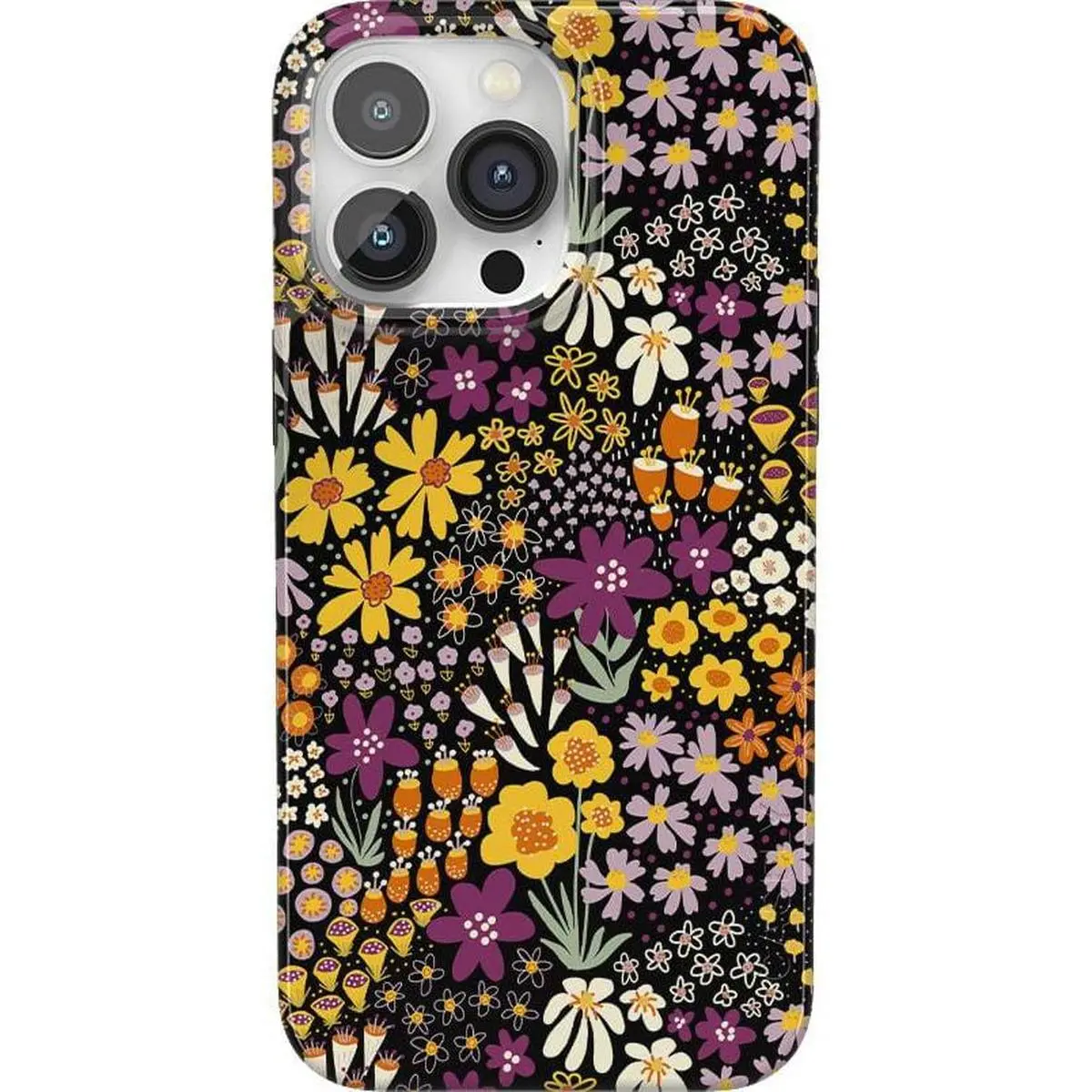 Casely iPhone 14 Pro Max Case | Falling for You | Plum Floral | Compatible with MagSafe | Classic Ultra Thin Design