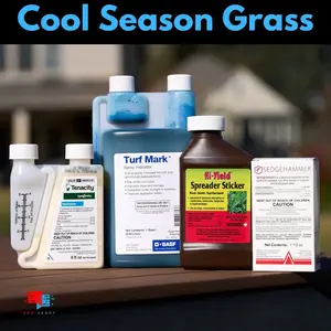 Tenacity and SedgeHammer Herbicide Kit with Surfactant and Dye - Cool Season Grass