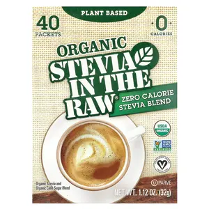 In the Raw Organic Stevia In The Raw®, Zero Calorie Stevia Blend, 40 Packets, 1.12 oz (32 g)