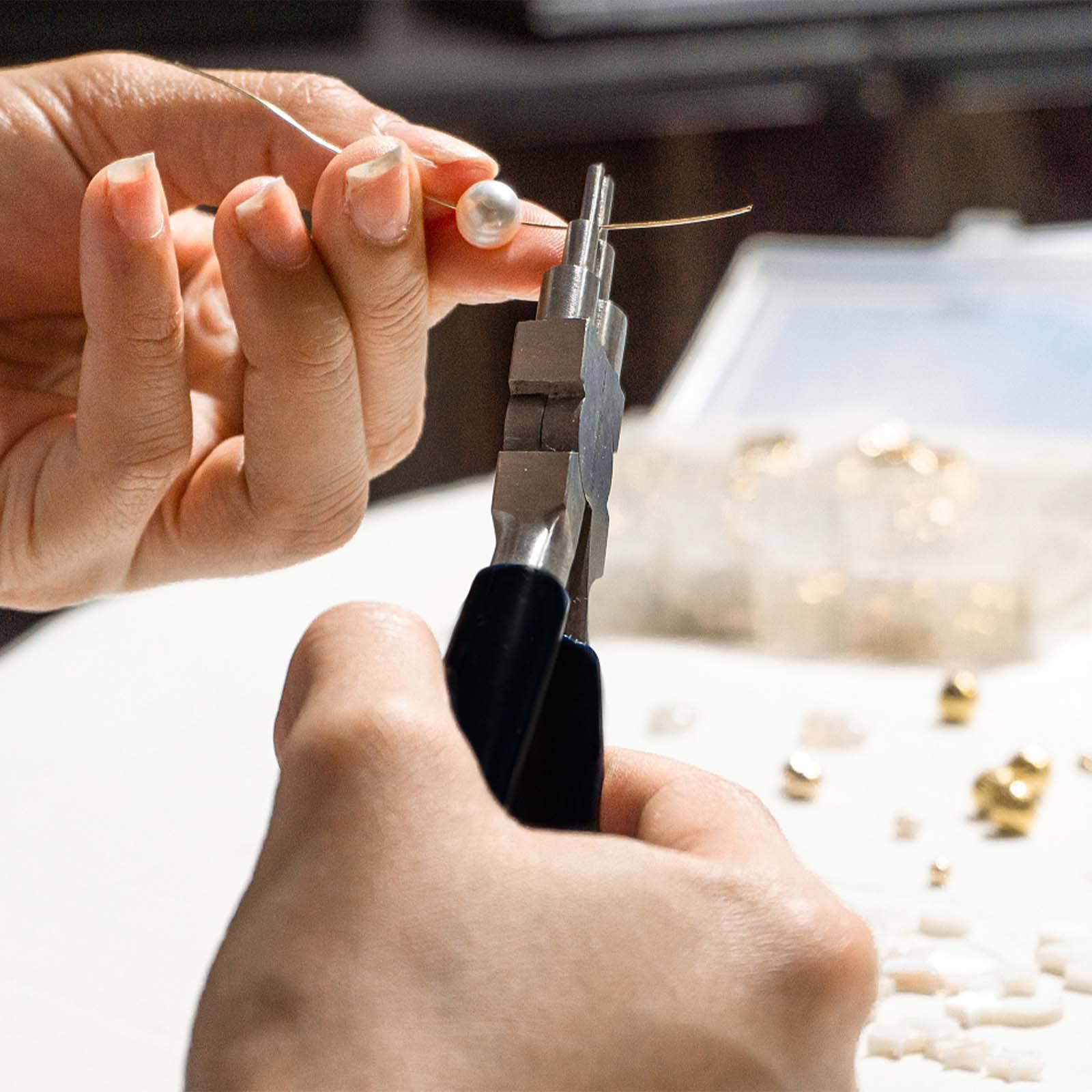 Complete Jewelry Making & Wire Wrapping Tool Kit - 6 in 1 Bail Making Pliers, Wire Cutters & Jump Ring Maker Set for DIY Jewelry Craft Complete Jewelry Making & Wire Wrapping Tool Kit - 6 in 1 Bail Making Pliers, Wire Cutters & Jump Ring Maker Set for DIY Jewelry Craft