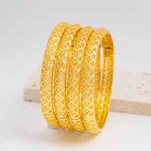 24K Gold-Plated Viral Gold Beaded Cuff Bracelet for Women Boho Chic OpenCuff Everyday Stackable Jewelry,stacked design Perfect Gift ldea Matching Charm Bracelets for Women