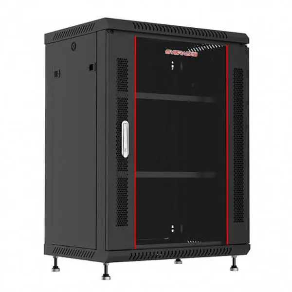 Sysracks 12U Wall Mount Server Rack Cabinet Locking Computer Cabinet Network Enclosure for Electronics Security Audio Video AV Equipment Data Rack 18-Inch Depth Server Cabinet (12U) 12.450