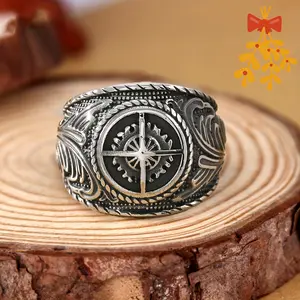 1pc European-American Niche Gear Ring - Trendy, Domineering Hip-Hop Punk Style, Romantic Couple Date & Daily Wear Costume Jewelry, Birthday Gift for Boyfriends