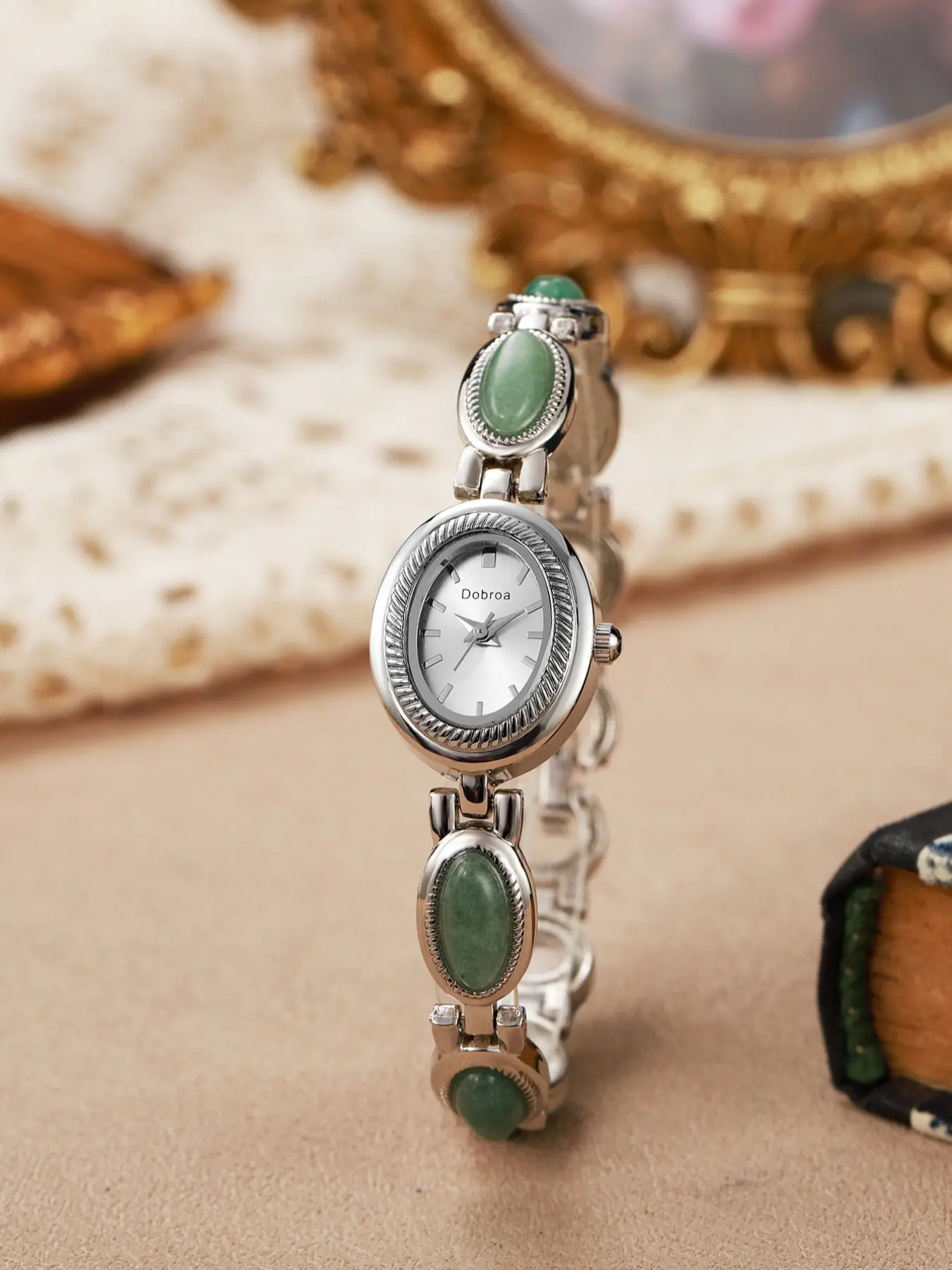 Women's Elegant Fashion Oval Dial Quartz Analog Watch, Stylish Watch, Fashionable Wristwatch for Women & Girls, Trendy All-match & Exquisite Watch for Birthday Gift, Fashion Wristwatches, Bracelet Watch