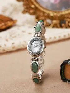 Women's Elegant Fashion Oval Dial Quartz Watch, Stylish Watch, Fashionable Wristwatch for Women & Girls, Trendy All-match & Exquisite Watch for Birthday Gift, Bracelet Watch