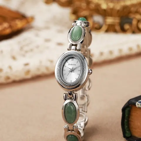 Women's Elegant Fashion Oval Dial Quartz Analog Watch, Stylish Watch, Fashionable Wristwatch for Women & Girls, Trendy Exquisite Bracelet Watch, Perfect Birthday Gift Idea, Fashionable Watches