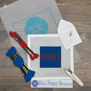 Beta Theta Pi 4x4 Needlepoint Kit