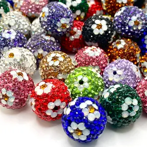 5pcs Never Lose Your Sense of Sparkle Fancy Rhinestone Beads - Jewelry Making Flower Beadng