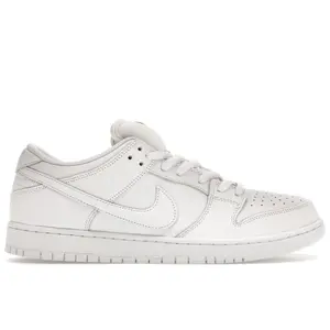 Nike Men's SB Dunk Low Pro Triple White Skateboarding Shoes, from StockX