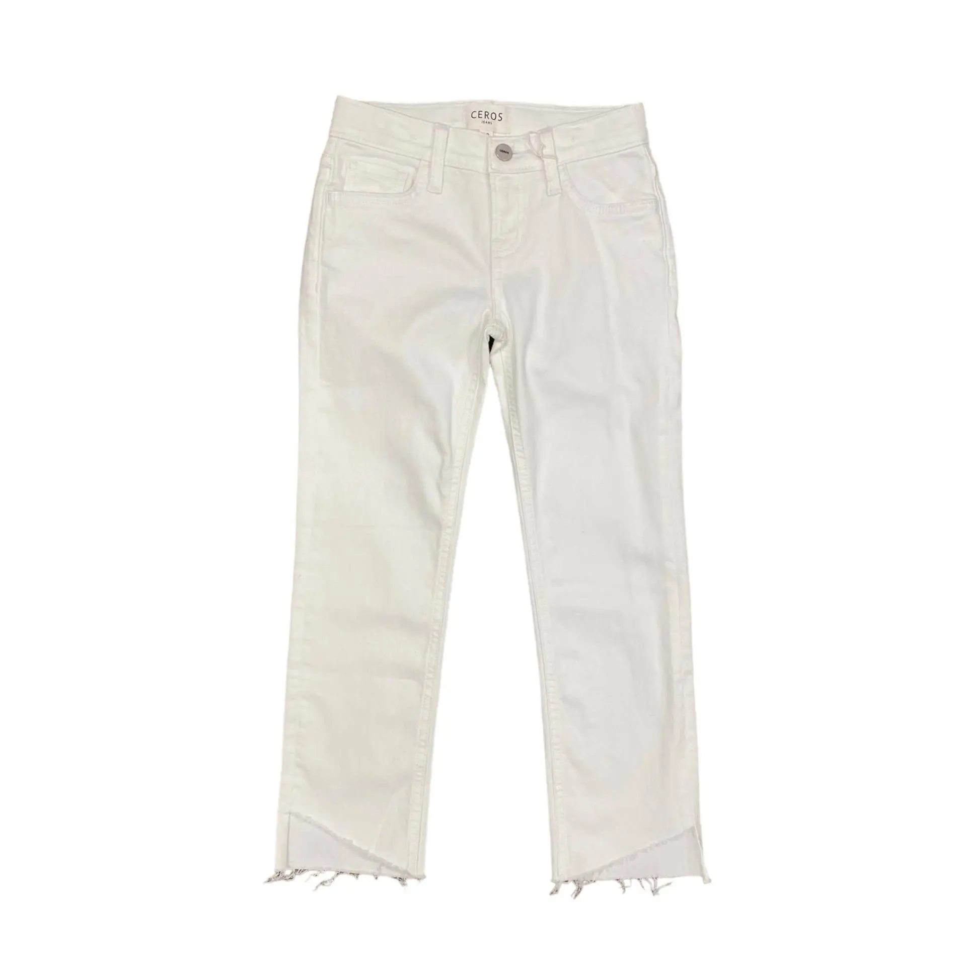 White Crop Jeans