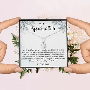 To My GodmotherAlluring Necklace, Godmother Christmas Gift, Godmother Of The Bride Gift from Goddaughter, Wedding Gift from Goddaughter, Wedding Gift from Bride to Godmother, Mother's Day Gift, Birthday Gift for Goddaughter, Best Gift For Godmother