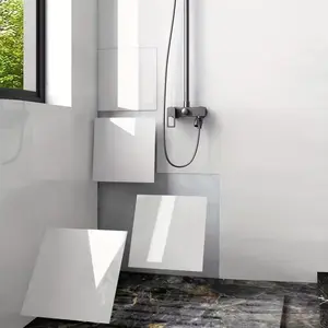 10/40 pieces self-adhesive waterproof and moisture-proof wall tiles, imitation ceramic floor tiles, DIY wall decoration, used for kitchen,, toilet, living room, TV background wall decoration