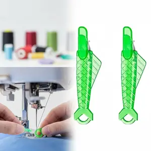 Needle Threader with Anti-Slip Design - Easy Eye Locator, No-Slip Thread Guide for Sewing Machines. Quick Threading Tool for Elderly, DIY Hand Embroidery, and Sewing Needles. Fast Threading Aid for Crafting and Sewing Kits.